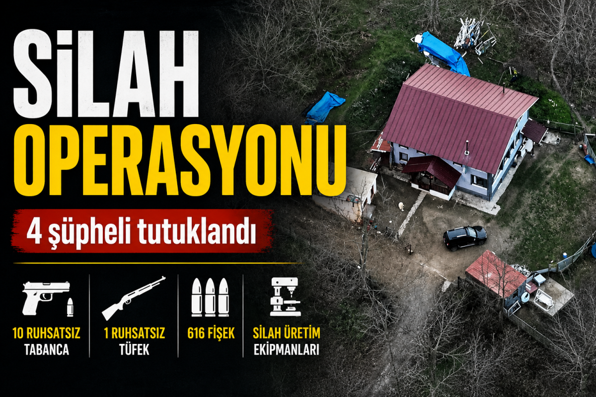 Sakarya Merkezli Silah Operasyonu: 4 Şüpheli Tutuklandı