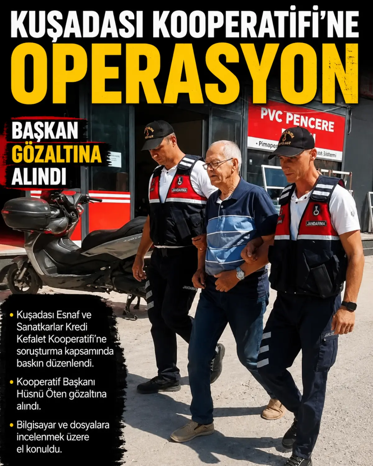 Kuşadası Esnaf ve Sanatkârlar Kredi Kefalet Kooperatifi’ne Operasyon: Başkan Hüsnü Öten Gözaltına Alındı