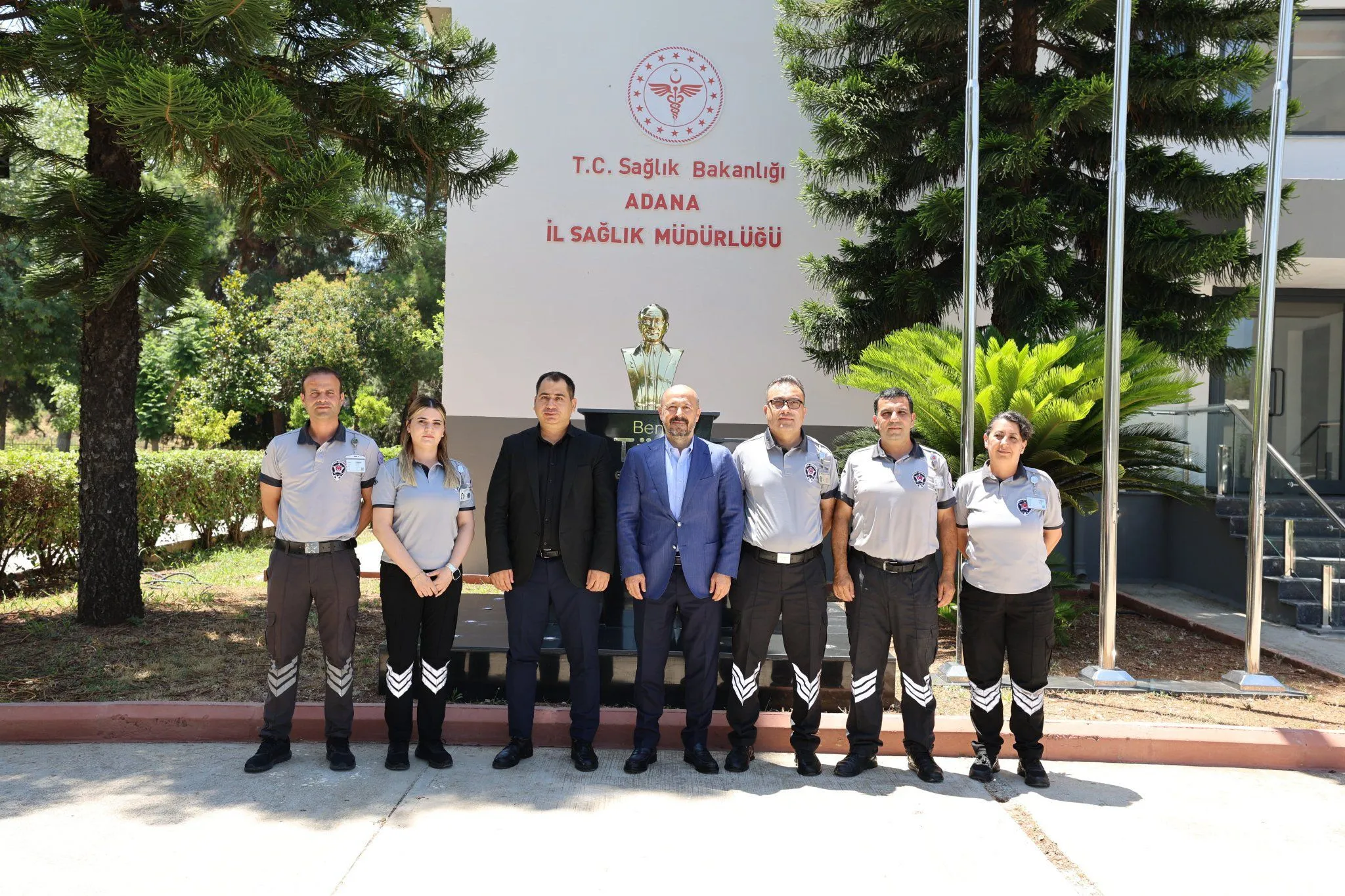 Adana İl Sağlık Müdürü Halil Nacar, Özel Güvenlik görevlilerini ziyaret etti