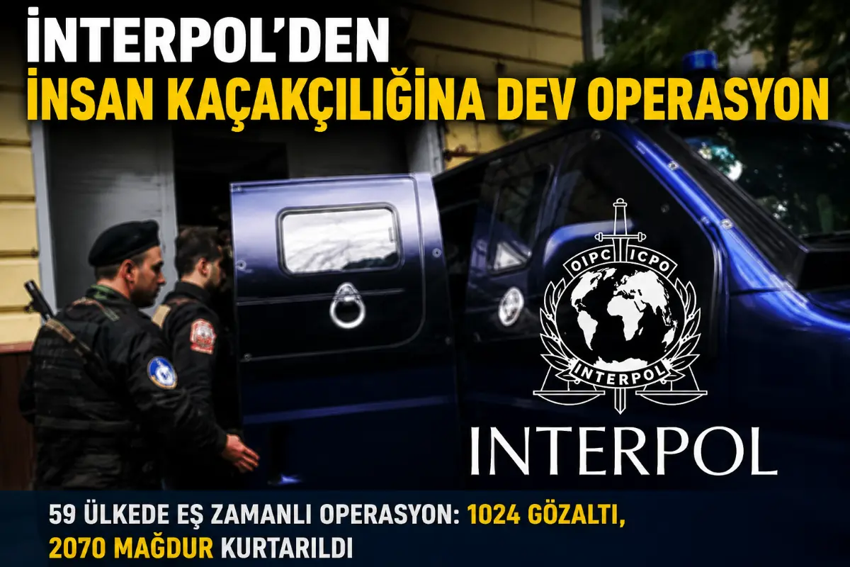 İnterpol’den 59 Ülkede İnsan Kaçakçılığı Operasyonu: 1024 Gözaltı