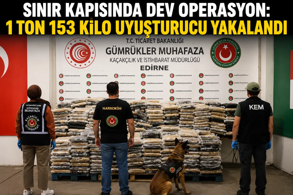 Kapıkule'de 1 Tonu Aşan Uyuşturucu Ele Geçirildi