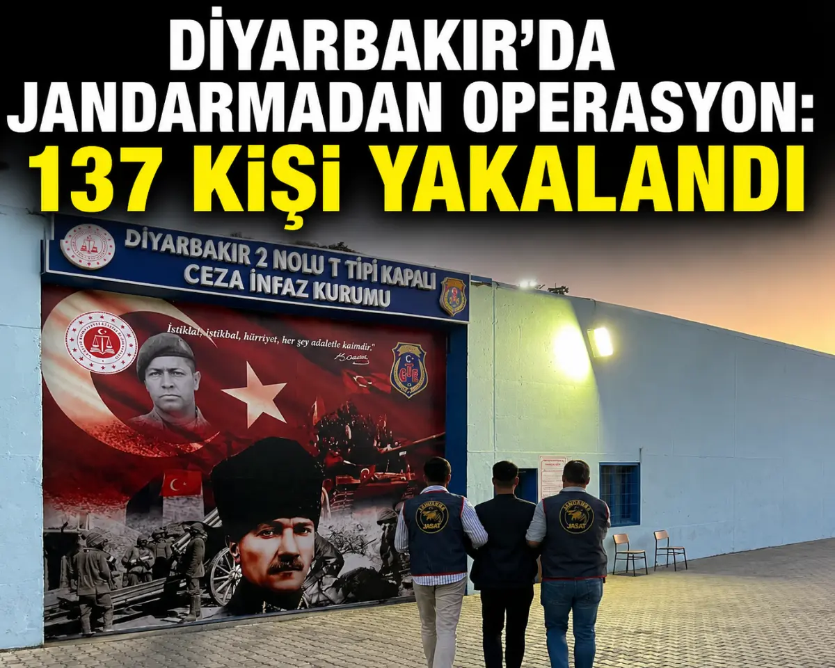Diyarbakır’da Jandarmadan Aranan Şahıslara Operasyon: 137 Kişi Yakalandı