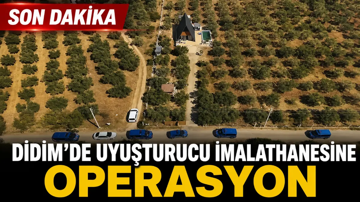 Didim’de Uyuşturucu İmalathanesine Operasyon: 1,2 Milyon Sentetik Hap Ele Geçirildi