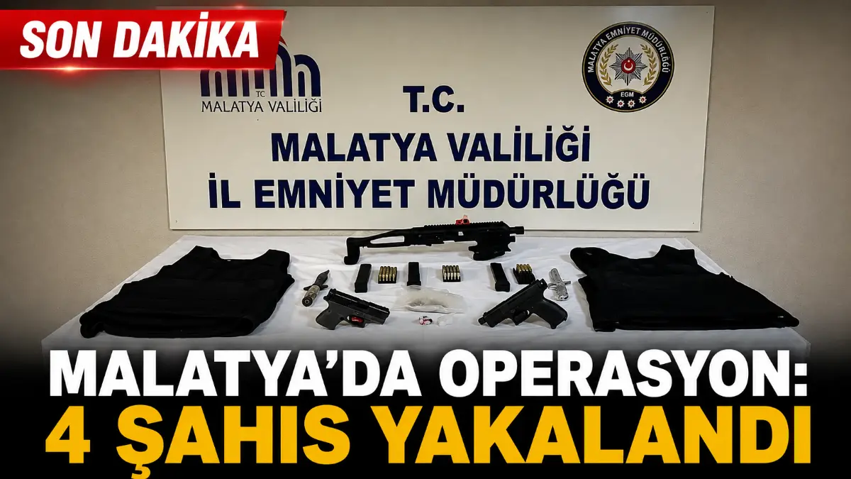 Malatya’da Aranan Şahıslara Operasyon: 4 Kişi Yakalandı
